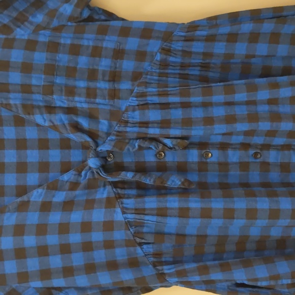 NWOT Volcom Buffalo Plaid Babydoll Dress - Picture 9 of 11